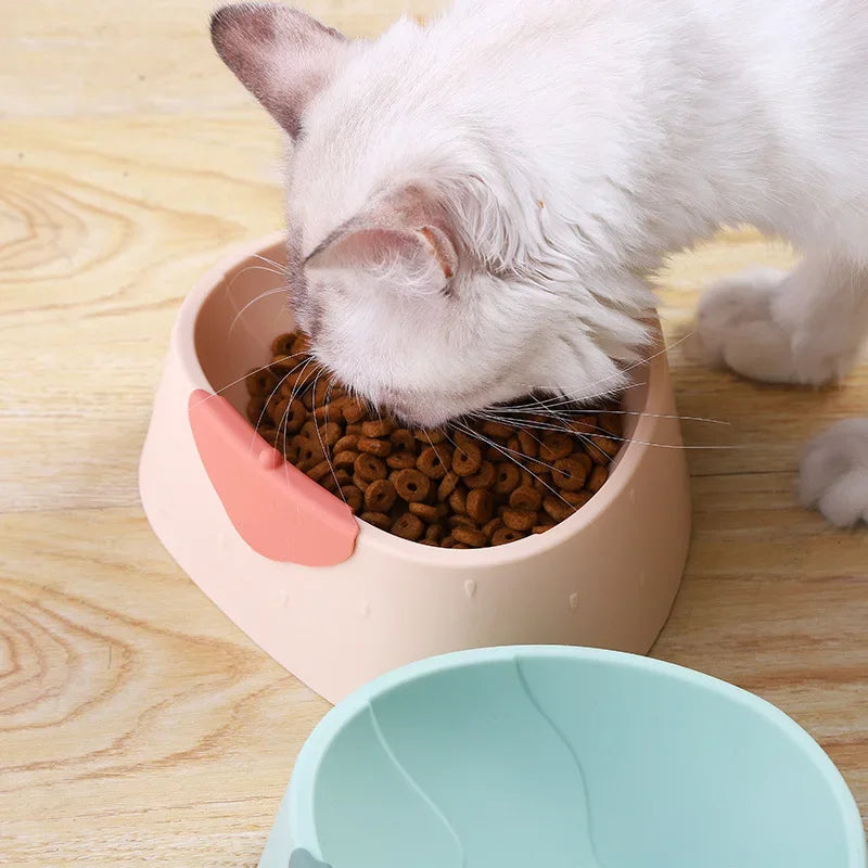 Pet Bowl INS Wind Strawberry Tableware Anti overturning Cat Food Dog Food Bowl Drinking Water Cat Food Bowl