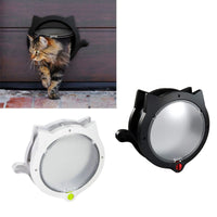 Cat Flap Door Cat Flap Door Magnetic 4 Locking Modes Safe Plastic Automatic Cat Door for Interior Exterior Doors Cute Cat Door