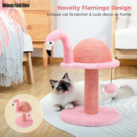 Poste rascador para gatos, flamencos rosados, Sisal Natural, juguetes interactivos con poste rascador de Sisal de repuesto