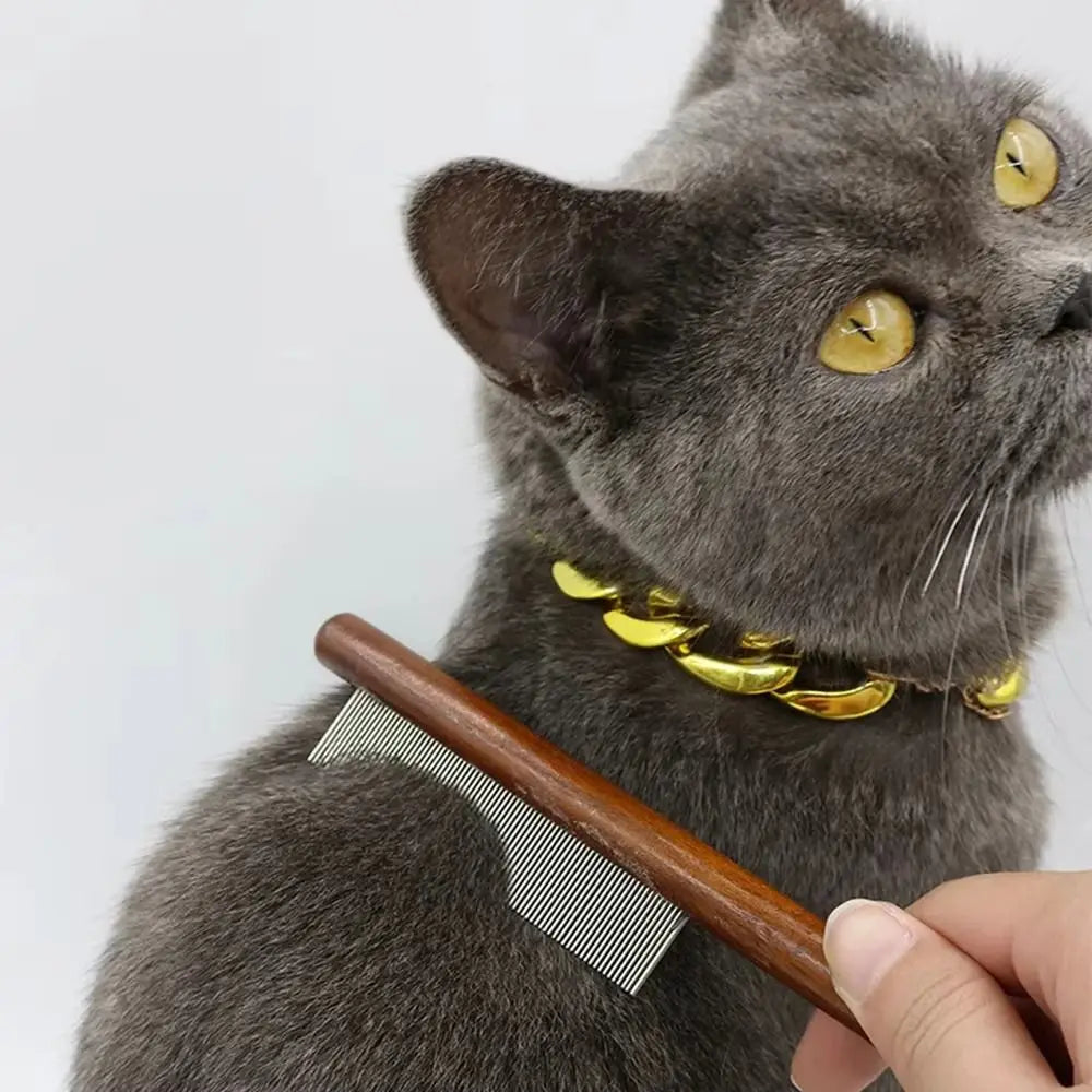 New Long Hair Cat Combs Open Knots Remove Floating Hair Cat Comb Brush Pet Cleaning Supplies Cat Grooming