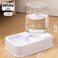 800mL Pet Automatic Feeder Large Capacity 2 Styles Cat Dog Water Dispenser Feeder Set 4 Colors Plastic Pet Integrated Food Bowl