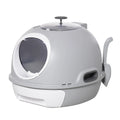 Cat Litter Box Portable Cat Toilet House Sliding Litter Drawer Swing Door Attic Door + Shovel