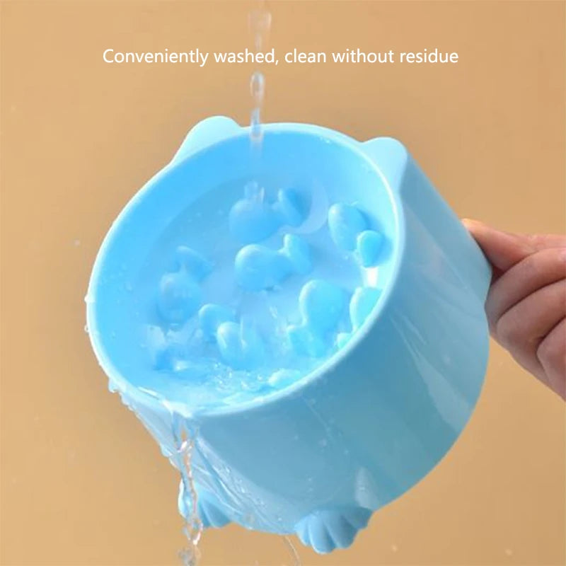 Pet High Foot Anti Choking Bowl Cat Basin Neck Protection Cat Food Bowl Rice Bow Slow Food Anti Choking Pet Bowl