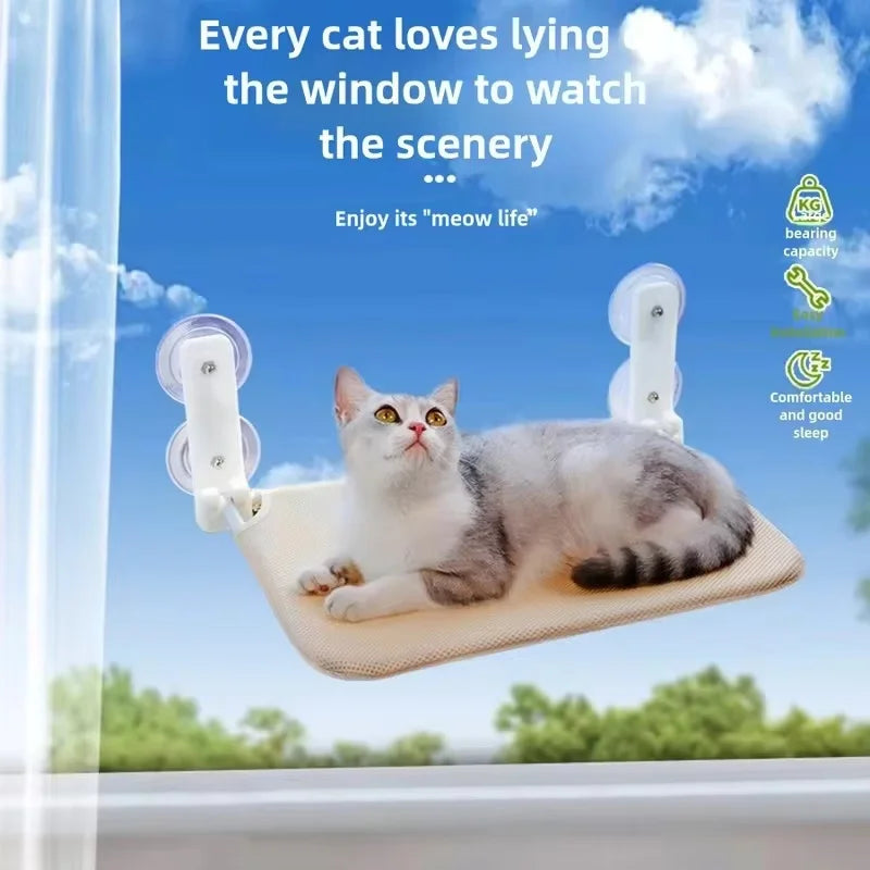 Cat Hammock Super Suction Cup Swing Winter Sun Can Be Removed And Washed Mattress Windowsill Glass Hanging Bed Pet Supplies