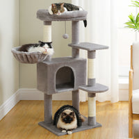 Multi-Level Cat Tree Tower with Sisal Scratching Posts and Pad Soft Top Perch Large Cat Condo for Indoor Cat Scratchers Cat Toys