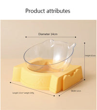 Pet Cat Food Bowl Automatic Feeder All-in-One Splice Dog Cat Food Bowl and Drinking Fountain Drinking Raised Standing Dish Bowl