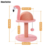 Poste rascador para gatos, flamencos rosados, Sisal Natural, juguetes interactivos con poste rascador de Sisal de repuesto