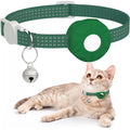 for Apple AirTag Cat Collar,Air Tag Pet Collar with airtag Holder and Bell Reflective GPS Kitten Collar for Girl Boy Cats gatos