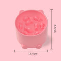 Pet High Foot Anti Choking Bowl Cat Basin Neck Protection Cat Food Bowl Rice Bow Slow Food Anti Choking Pet Bowl