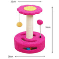 Sunflower Sisal Cat Tree Small Cat Scratching Post With Interactive Balls Cat Jumping Platform & Scratcher For Kittens