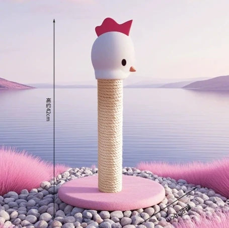 Poste rascador para gatos, flamencos rosados, Sisal Natural, juguetes interactivos con poste rascador de Sisal de repuesto