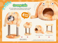 Custom Trends Bright Colors Funny Dumb Monster 4 Usage Ways Warm Cat Cave Bed Natural Sisal Cat Scratch Tree Tower