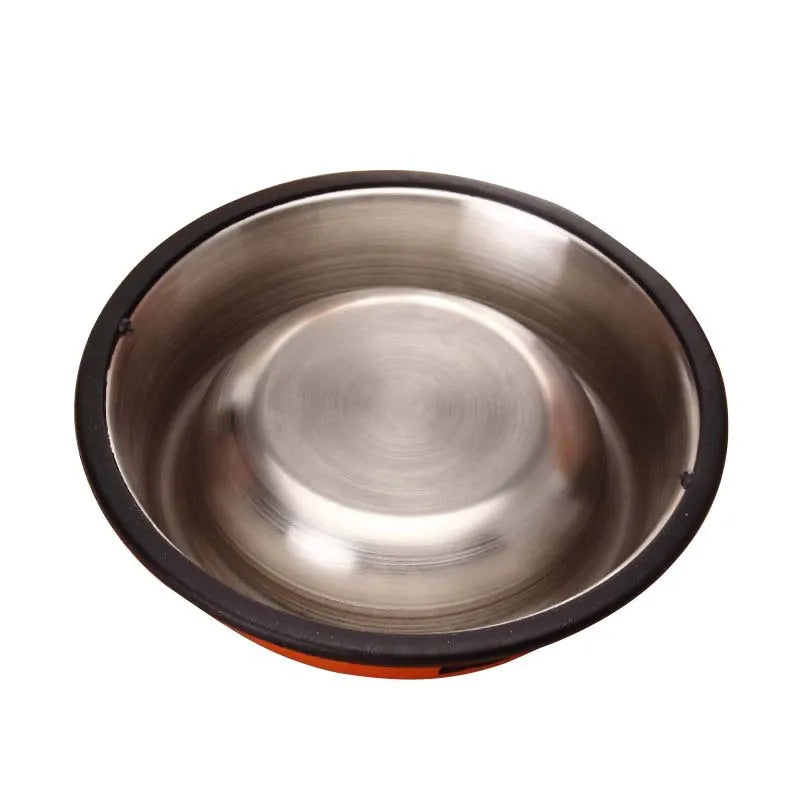 Cat Food Bowl Stainless Steel Kitten Cat Feeder Water Bowl With Non-Slip Rubber Base Small Pet Bowl Cat Accessories Pet Supplies