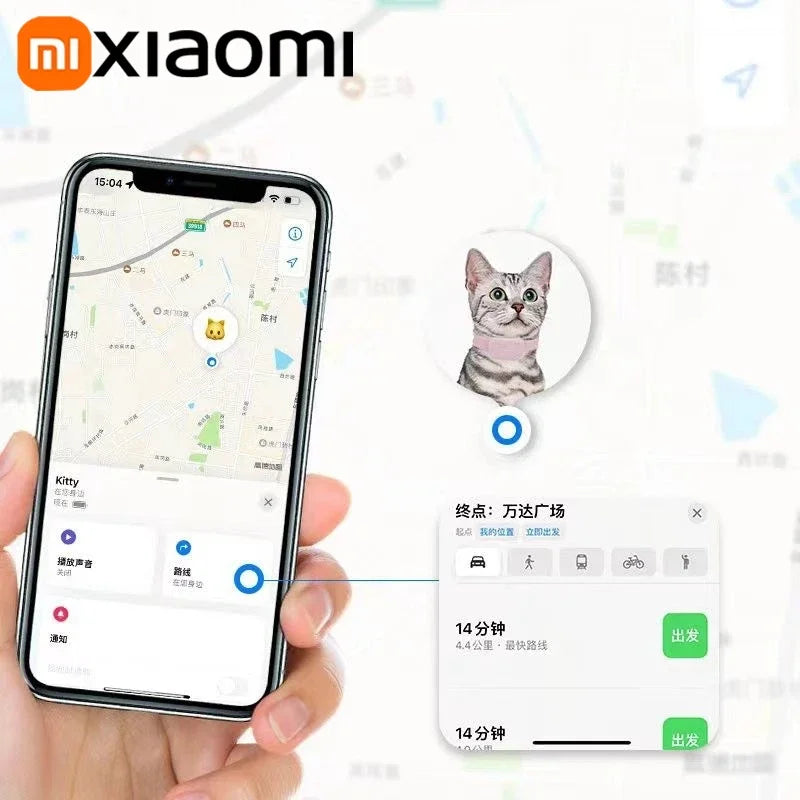 Xiaomi Pet Bluetooth GPS Tracker Dog Mini Tracking Movement Alert Collars Anti Lost Tracker for Cats Puppies Remote Locator