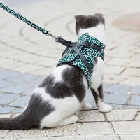 Cat Vest Harness and Leash Set Escape Proof Cat Japanese Style Harness for Outdoor Walking Pet Accessories Japanese Cat Collar