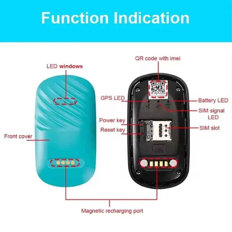 Waterproof 4g Gps Tracker for Cat 3d G-sensor Gps Locator Long Standby Anti-loss Tracker Collar Real Time Positioning for Dogs