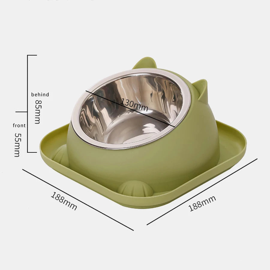 Cat Fun Shaped Anti Tipping Bowl with Added Water To Prevent Ants