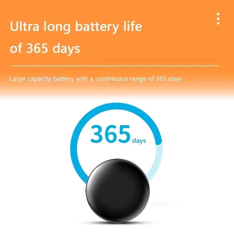 Lenovo New Bluetooth GPS Smart Tracker Anti-Lost Reminder Device Bags Elderly Kid Finder Air Tag Apple Android Tracking Locator